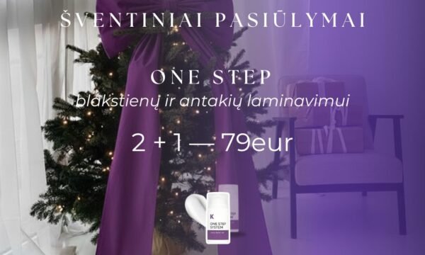 One step blakstienų ir antakių laminavimui 2 + 1