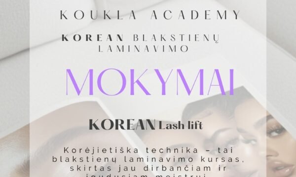 Korean blakstienų laminavimo mokymai (grupiniai)